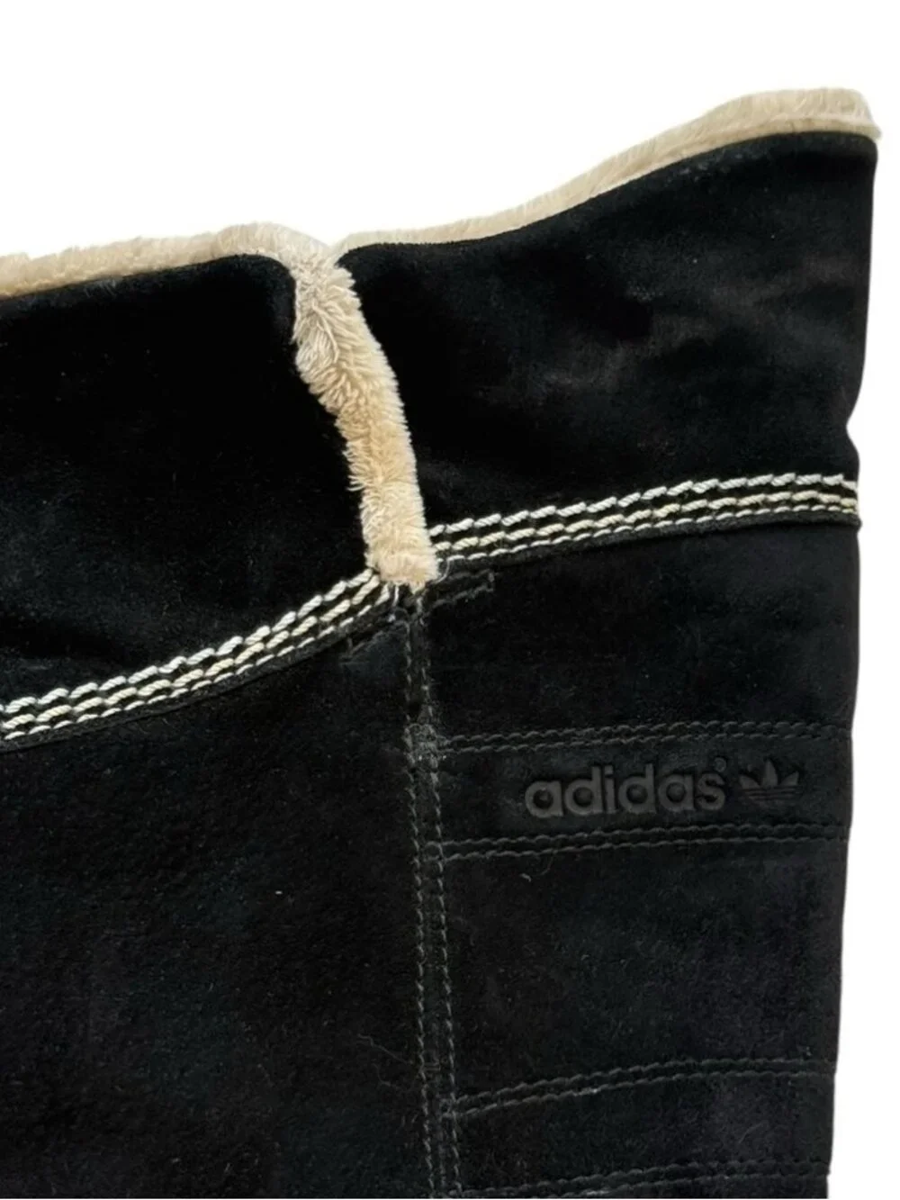 Vintage Y2K Adidas Torsion Boots Women’s Size 7 Black Suede